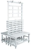 PADP model bench with wall rack